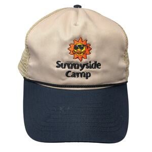 Sunnyside Camp Trucker Hat Beige One Size Adjustable Mesh Back Rope Mohr's